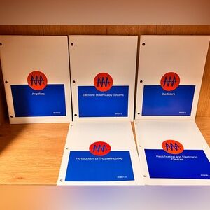 Technical Training Manual Lot of 5 Electronic Power Supply Systems & More 1980s